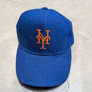 VTG New York Mets New Era Diamond Collection Hat Mens 6 7/8 Wool USA Made